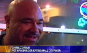 Ex-NFLer Chris Zorich loses burger eating contest - zorich1